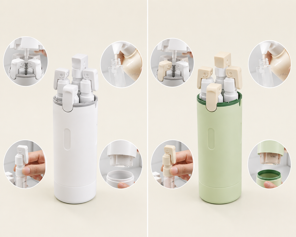Travel Dispenser 4 in 1